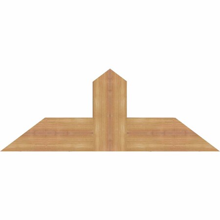 Ekena Millwork Portland Smooth Timber Gable Bracket, Western Red Cedar, 36"W x 13"H x 3 1/2"D x 5 1/2"F, 9/12 Pitch GBW036X13X0406POR00SWR